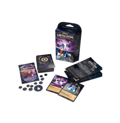 karetni hra lorcana rise of the floodborn amethyst steel starter deck removebg preview